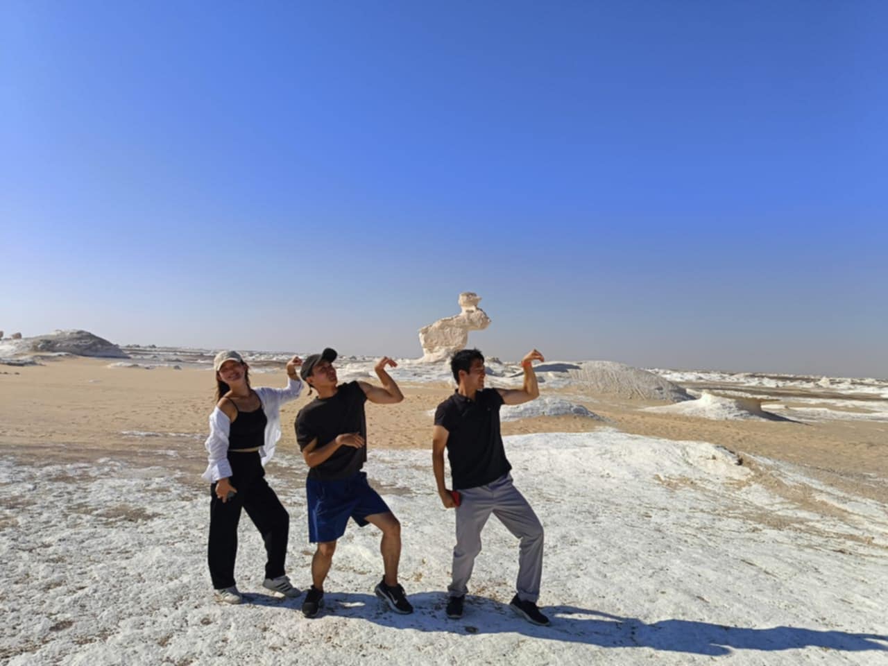 A treasure of Wonders of EgyptA white desert that makes you feel like visiting another planet
